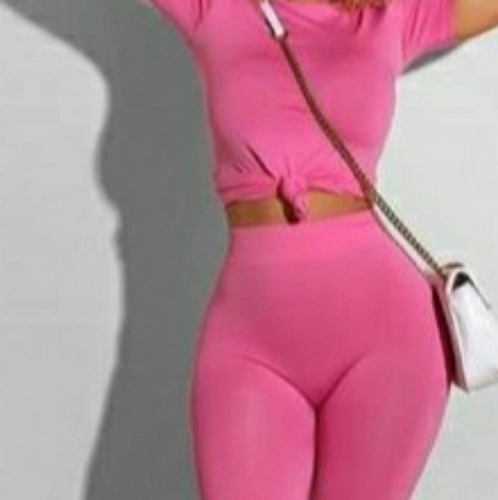 Kimberly Pink 2 Piece Short Set Size Small
